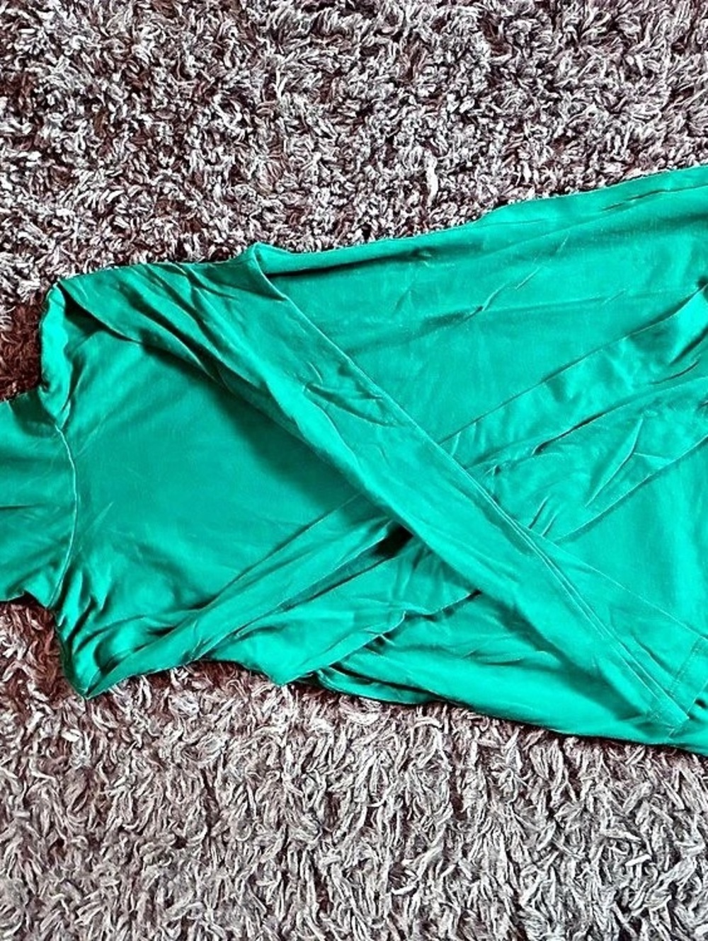 J.Crew Feather Jersey Turtleneck Short Sleeve Top in Green Size XS Like New
